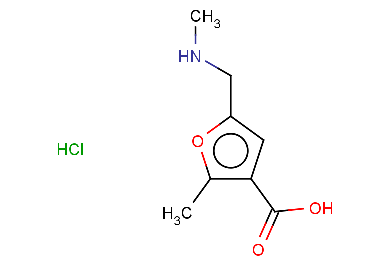 2-methyl-5-[(methylamino)methyl]furan-3-carboxylic acid hydrochloride