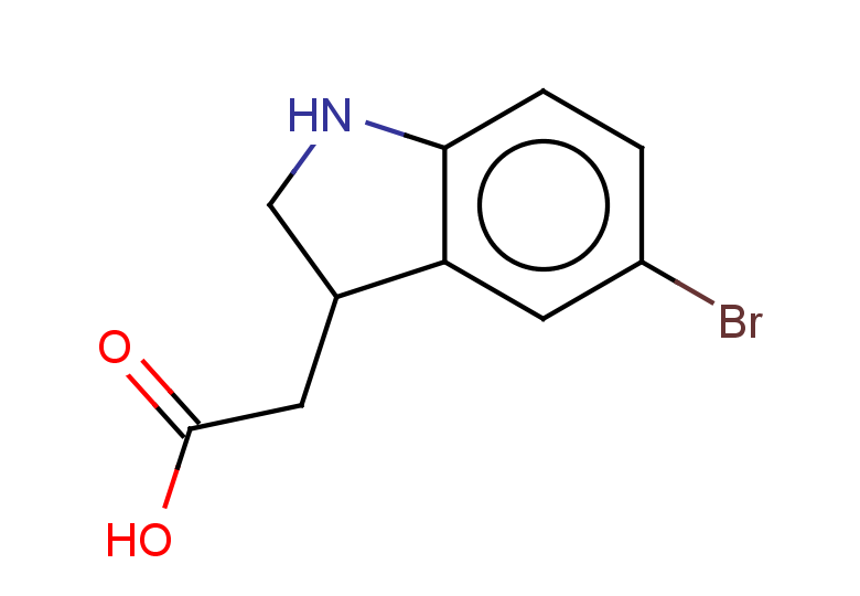 2-(5-bromo-2,3-dihydro-1H-indol-3-yl)acetic acid