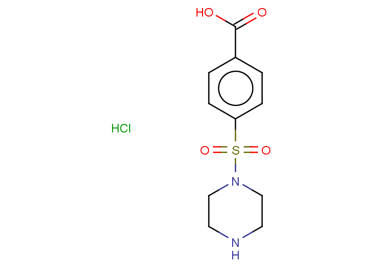 4-(piperazine-1-sulfonyl)benzoic acid hydrochloride