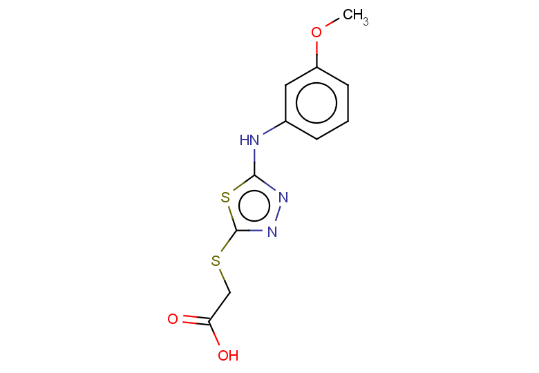 2-({5-[(3-methoxyphenyl)amino]-1,3,4-thiadiazol-2-yl}sulfanyl)acetic acid