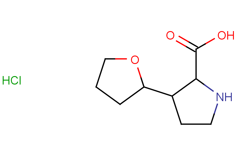 3-(oxolan-2-yl)pyrrolidine-2-carboxylic acid hydrochloride, Mixture of diastereomers