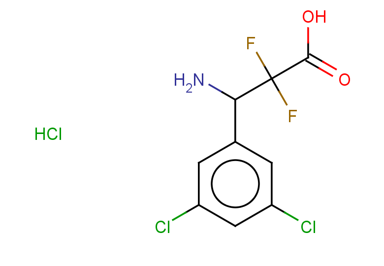 3-amino-3-(3,5-dichlorophenyl)-2,2-difluoropropanoic acid hydrochloride