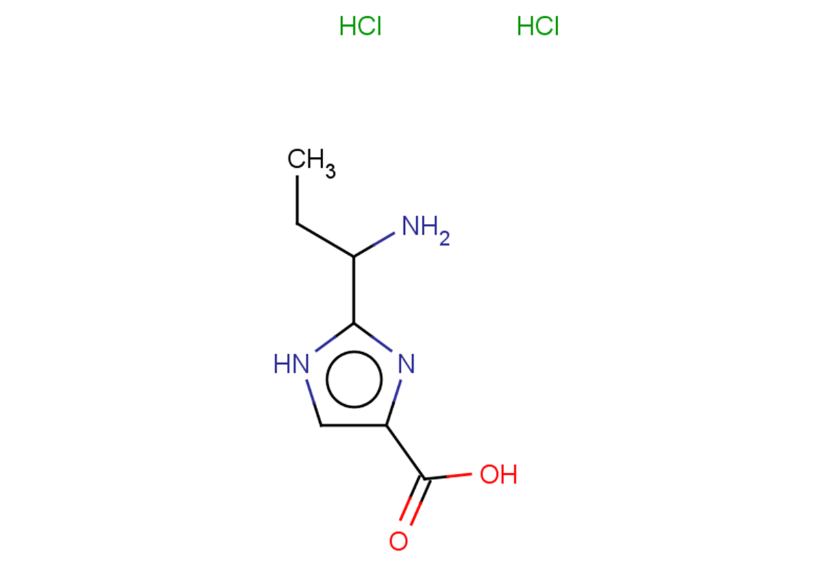 2-(1-aminopropyl)-1H-imidazole-4-carboxylic acid dihydrochloride