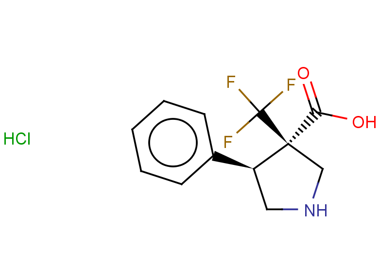 rac-(3R,4S)-4-phenyl-3-(trifluoromethyl)pyrrolidine-3-carboxylic acid hydrochloride