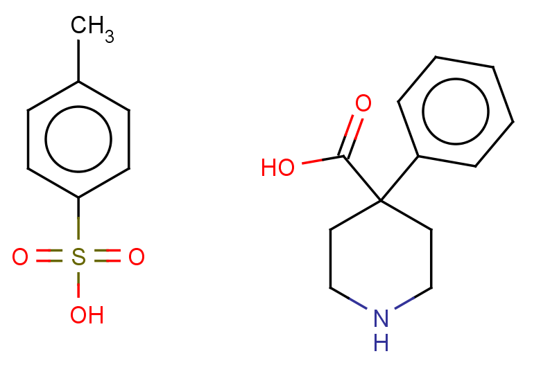 4-methylbenzene-1-sulfonic acid, 4-phenylpiperidine-4-carboxylic acid