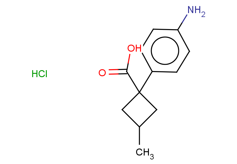 1-(4-aminophenyl)-3-methylcyclobutane-1-carboxylic acid hydrochloride, Mixture of isomers