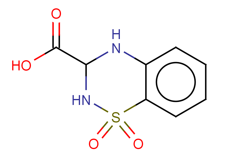 1,1-dioxo-3,4-dihydro-2H-1,2,4-benzothiadiazine-3-carboxylic acid