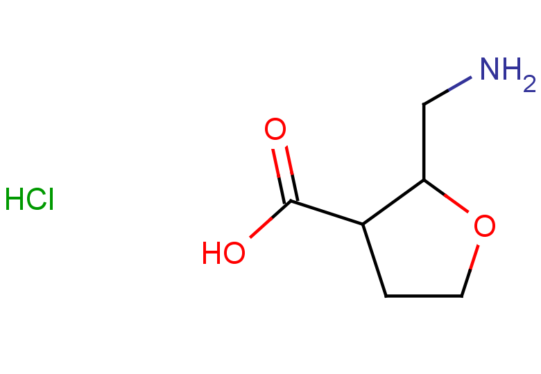 2-(aminomethyl)oxolane-3-carboxylic acid hydrochloride, Mixture of diastereomers