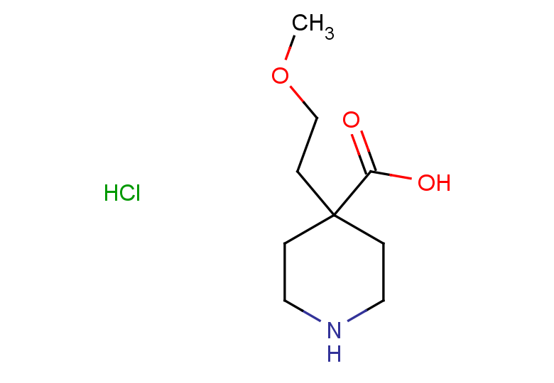 4-(2-methoxyethyl)piperidine-4-carboxylic acid hydrochloride
