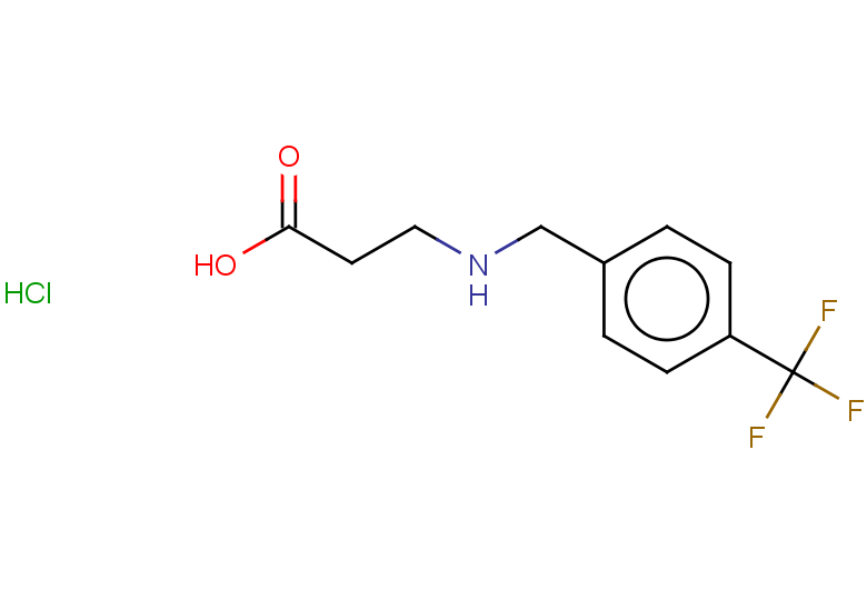 3-({[4-(trifluoromethyl)phenyl]methyl}amino)propanoic acid hydrochloride