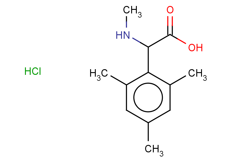 2-(methylamino)-2-(2,4,6-trimethylphenyl)acetic acid hydrochloride