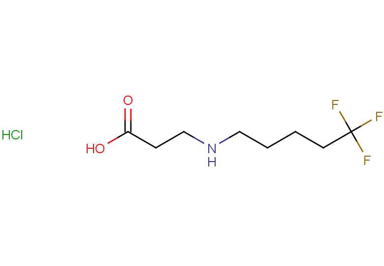 3-[(5,5,5-trifluoropentyl)amino]propanoic acid hydrochloride