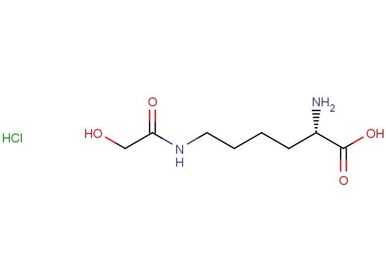 (2S)-2-amino-6-(2-hydroxyacetamido)hexanoic acid hydrochloride