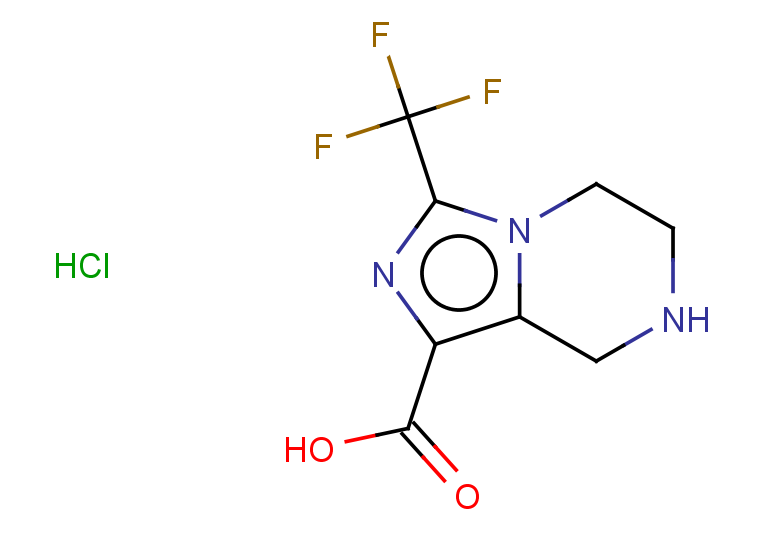 3-(trifluoromethyl)-5H,6H,7H,8H-imidazo[1,5-a]pyrazine-1-carboxylic acid hydrochloride