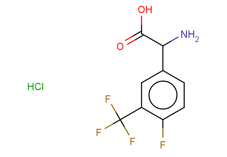 2-amino-2-[4-fluoro-3-(trifluoromethyl)phenyl]acetic acid hydrochloride