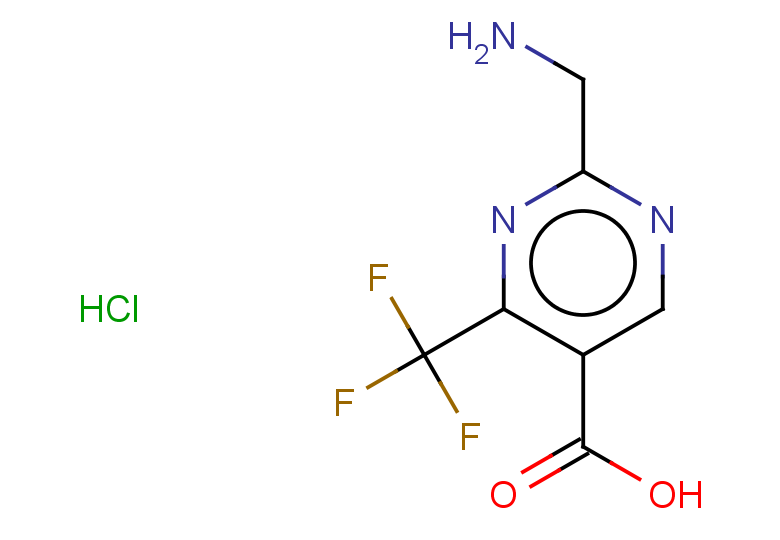 2-(aminomethyl)-4-(trifluoromethyl)pyrimidine-5-carboxylic acid hydrochloride