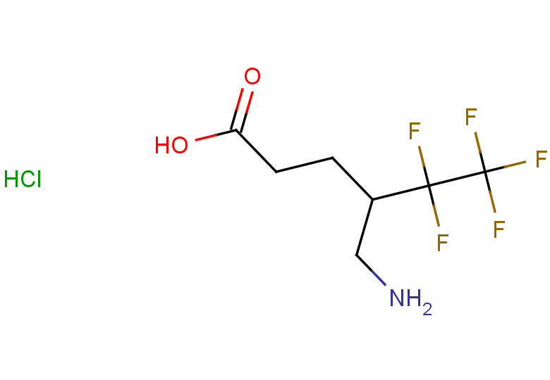 4-(aminomethyl)-5,5,6,6,6-pentafluorohexanoic acid hydrochloride