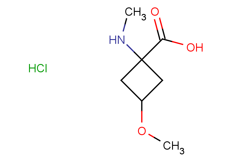 3-methoxy-1-(methylamino)cyclobutane-1-carboxylic acid hydrochloride