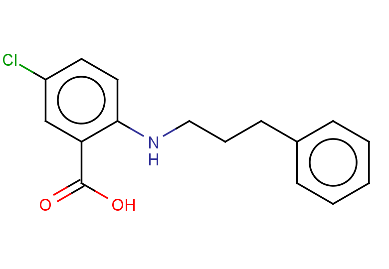 5-chloro-2-[(3-phenylpropyl)amino]benzoic acid