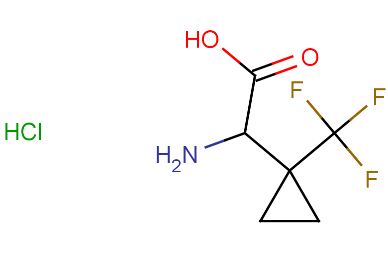 2-amino-2-[1-(trifluoromethyl)cyclopropyl]acetic acid hydrochloride