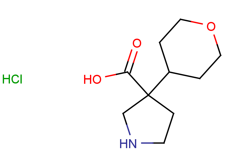 3-(oxan-4-yl)pyrrolidine-3-carboxylic acid hydrochloride