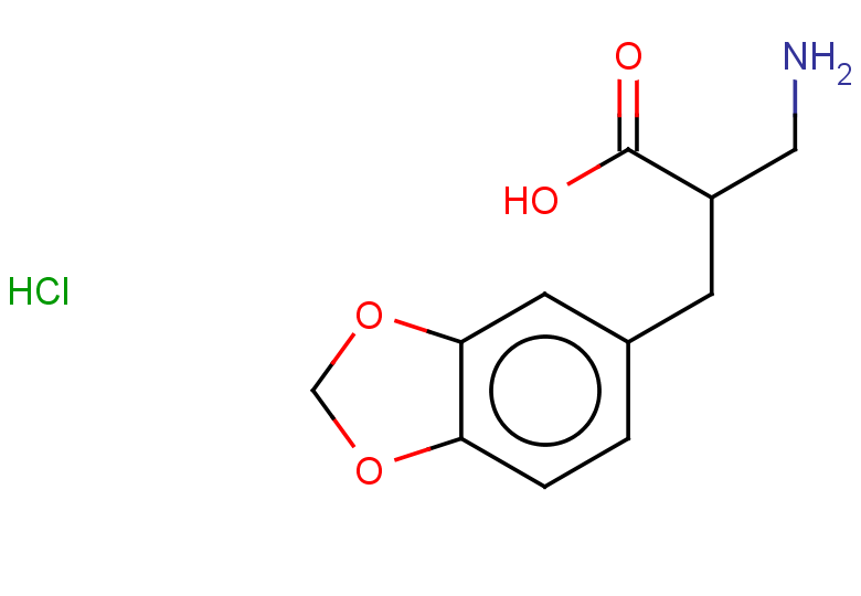 3-amino-2-[(1,3-dioxaindan-5-yl)methyl]propanoic acid hydrochloride