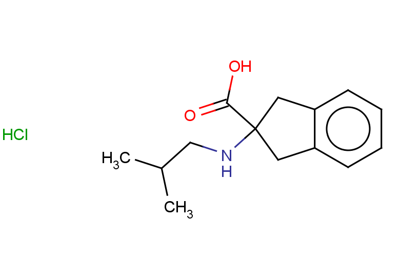 2-[(2-methylpropyl)amino]-2,3-dihydro-1H-indene-2-carboxylic acid hydrochloride