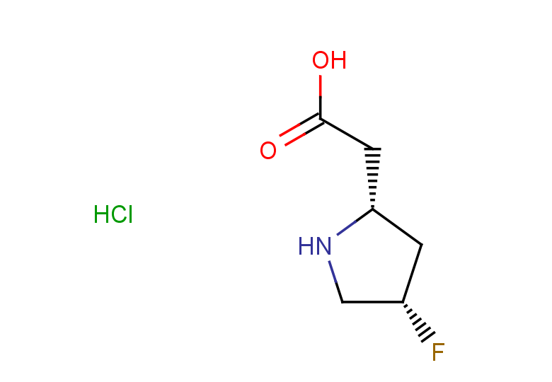 2-[(2R,4S)-4-fluoropyrrolidin-2-yl]acetic acid hydrochloride