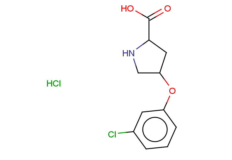4-(3-chlorophenoxy)pyrrolidine-2-carboxylic acid hydrochloride