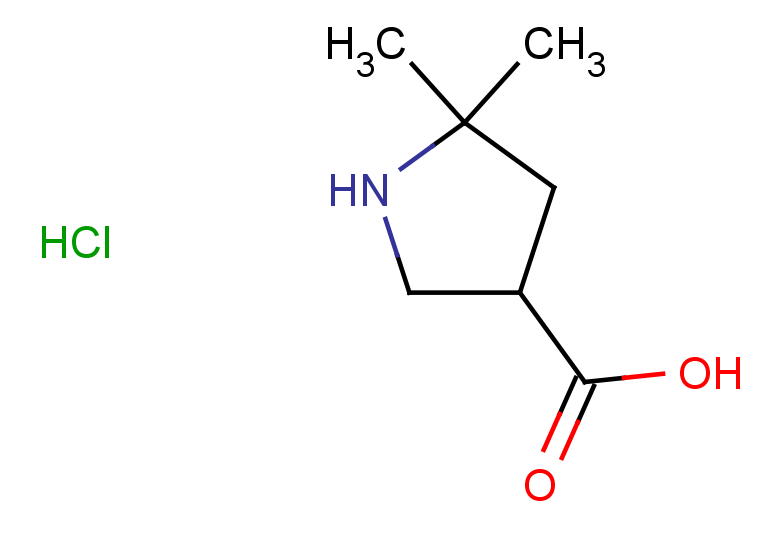 5,5-dimethylpyrrolidine-3-carboxylic acid hydrochloride