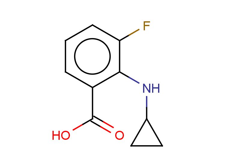 2-(cyclopropylamino)-3-fluorobenzoic acid