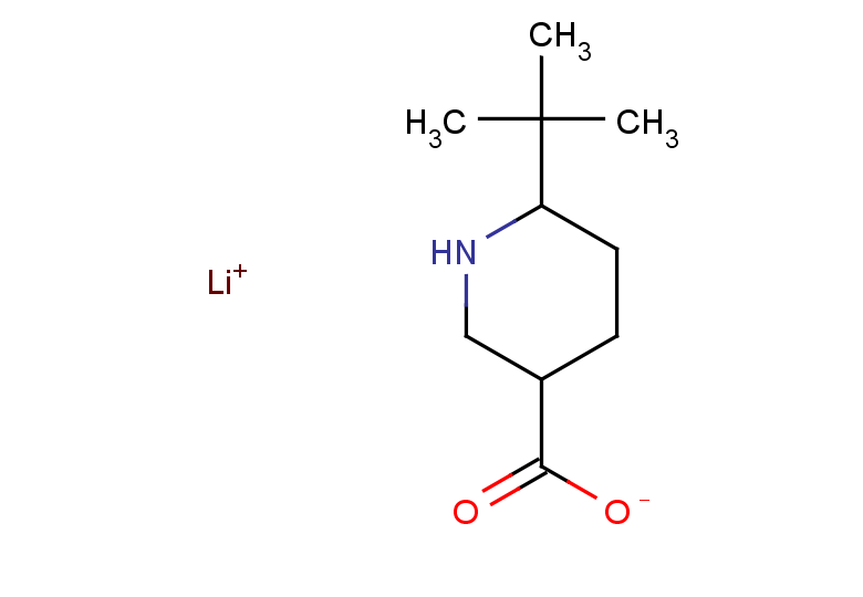 lithium(1+) 6-tert-butylpiperidine-3-carboxylate, Mixture of diastereomers