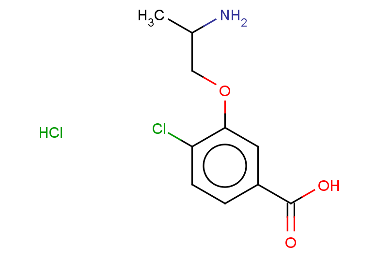 3-(2-aminopropoxy)-4-chlorobenzoic acid hydrochloride
