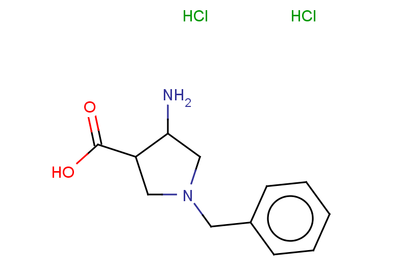 4-amino-1-benzylpyrrolidine-3-carboxylic acid dihydrochloride