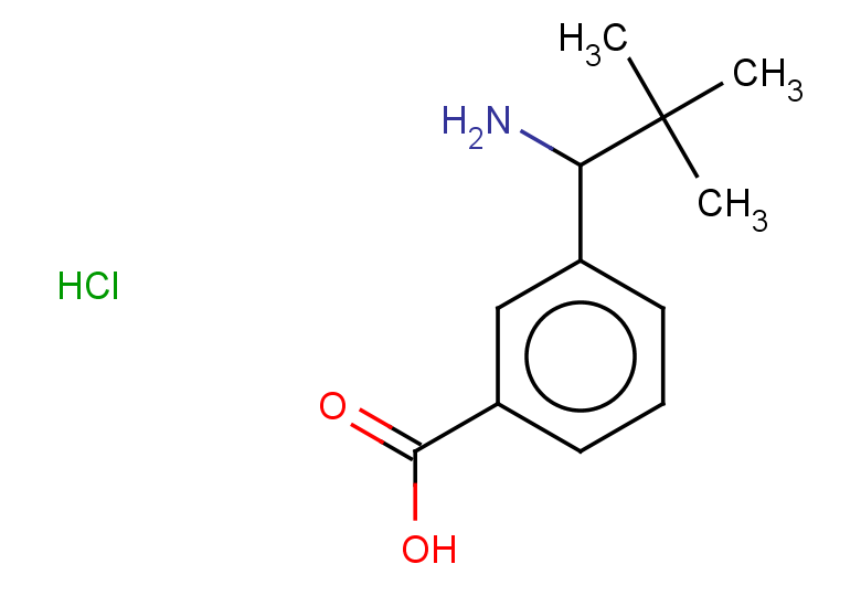 3-(1-amino-2,2-dimethylpropyl)benzoic acid hydrochloride