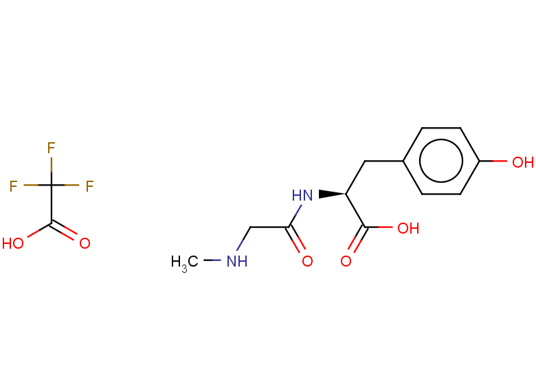(2S)-3-(4-hydroxyphenyl)-2-[2-(methylamino)acetamido]propanoic acid trifluoroacetate