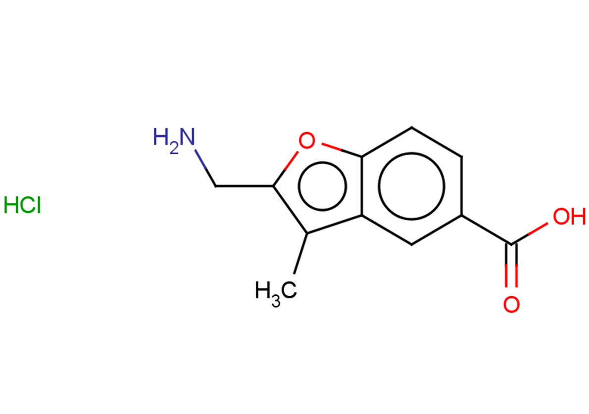 2-(aminomethyl)-3-methyl-1-benzofuran-5-carboxylic acid hydrochloride