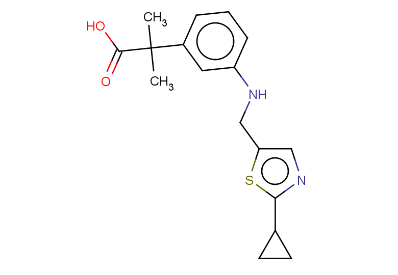 2-(3-{[(2-cyclopropyl-1,3-thiazol-5-yl)methyl]amino}phenyl)-2-methylpropanoic acid