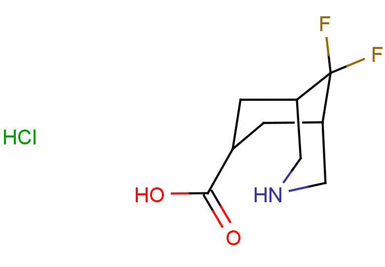 9,9-difluoro-3-azabicyclo[3.3.1]nonane-7-carboxylic acid hydrochloride