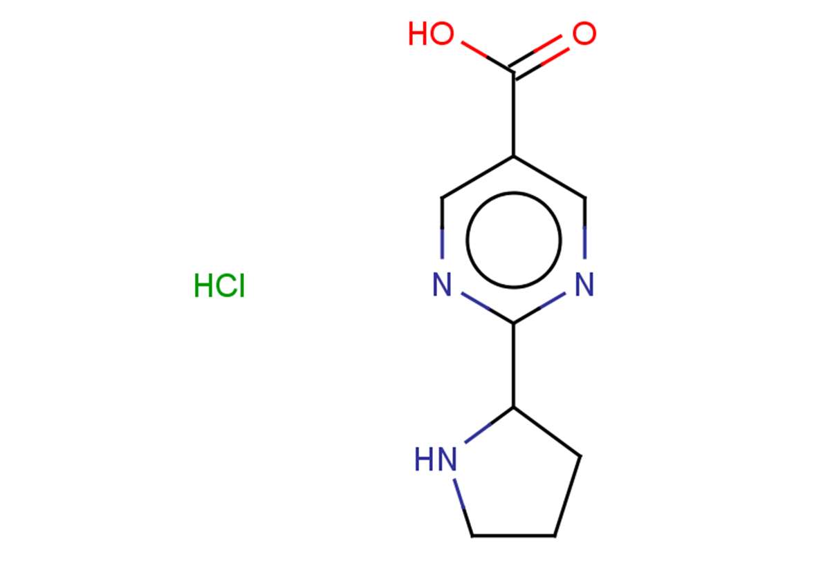 2-(pyrrolidin-2-yl)pyrimidine-5-carboxylic acid hydrochloride