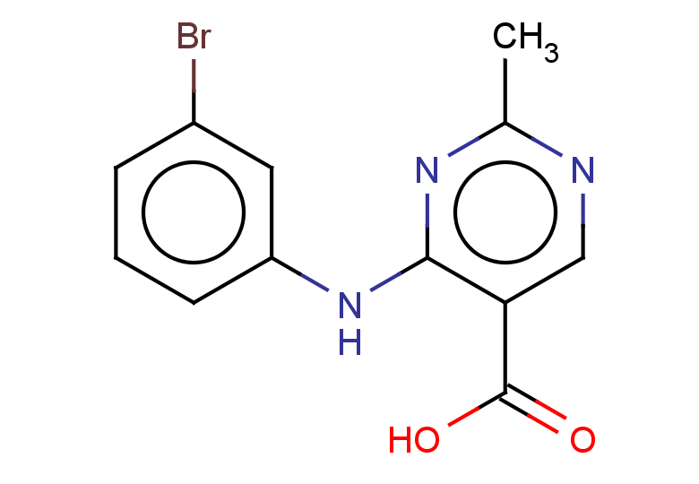 4-[(3-bromophenyl)amino]-2-methylpyrimidine-5-carboxylic acid