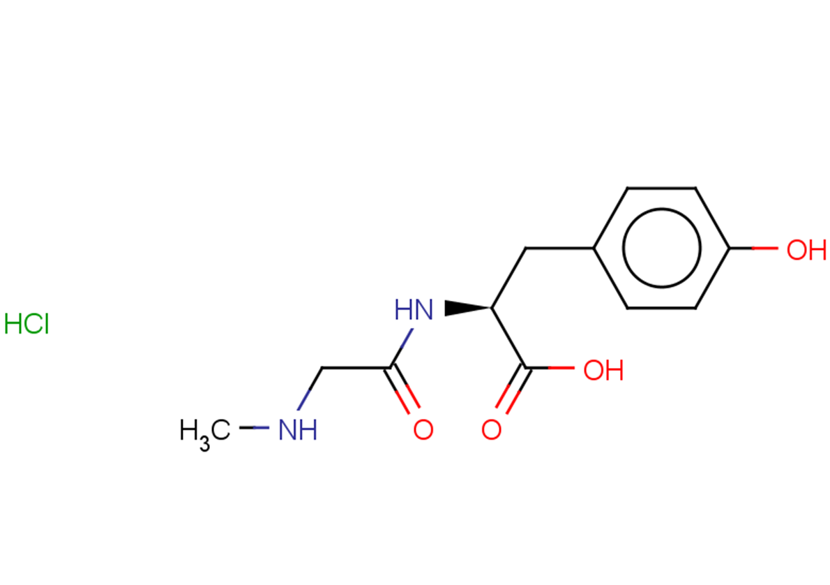 (2S)-3-(4-hydroxyphenyl)-2-[2-(methylamino)acetamido]propanoic acid hydrochloride