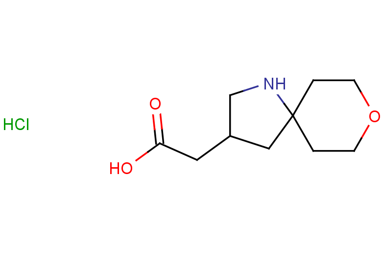 2-{8-oxa-1-azaspiro[4.5]decan-3-yl}acetic acid hydrochloride