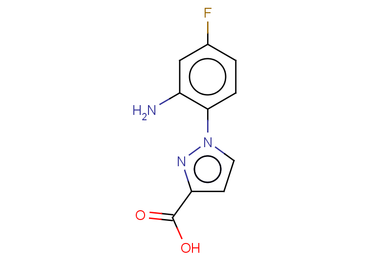 1-(2-amino-4-fluorophenyl)-1H-pyrazole-3-carboxylic acid
