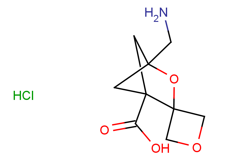 4-(aminomethyl)-3-oxaspiro[bicyclo[2.1.1]hexane-2,3'-oxetane]-1-carboxylic acid hydrochloride