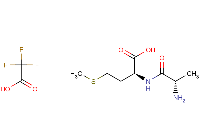 (2S)-2-[(2S)-2-aminopropanamido]-4-(methylsulfanyl)butanoic acid, trifluoroacetic acid