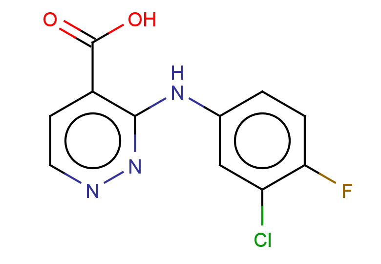 3-[(3-chloro-4-fluorophenyl)amino]pyridazine-4-carboxylic acid