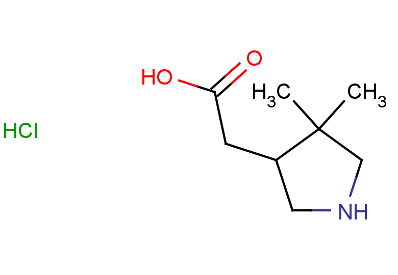 2-(4,4-dimethylpyrrolidin-3-yl)acetic acid hydrochloride