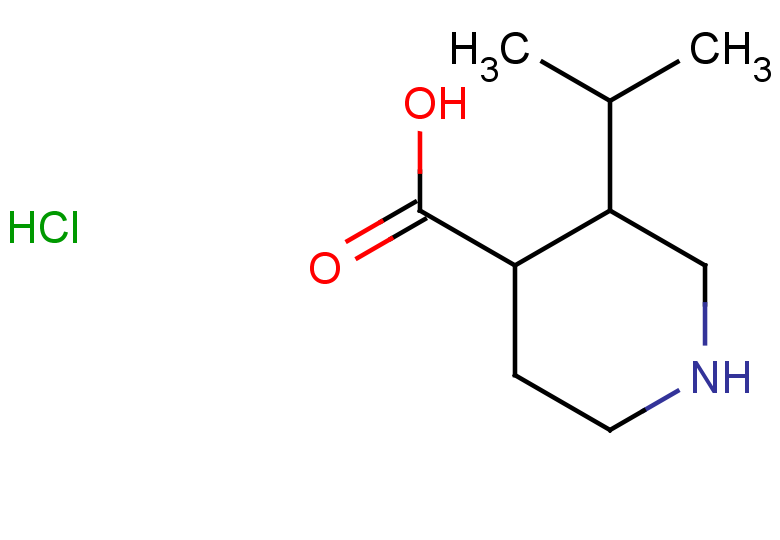 3-(propan-2-yl)piperidine-4-carboxylic acid hydrochloride, Mixture of diastereomers