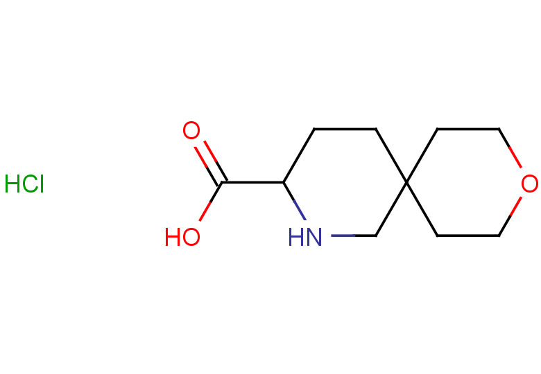 9-oxa-2-azaspiro[5.5]undecane-3-carboxylic acid hydrochloride